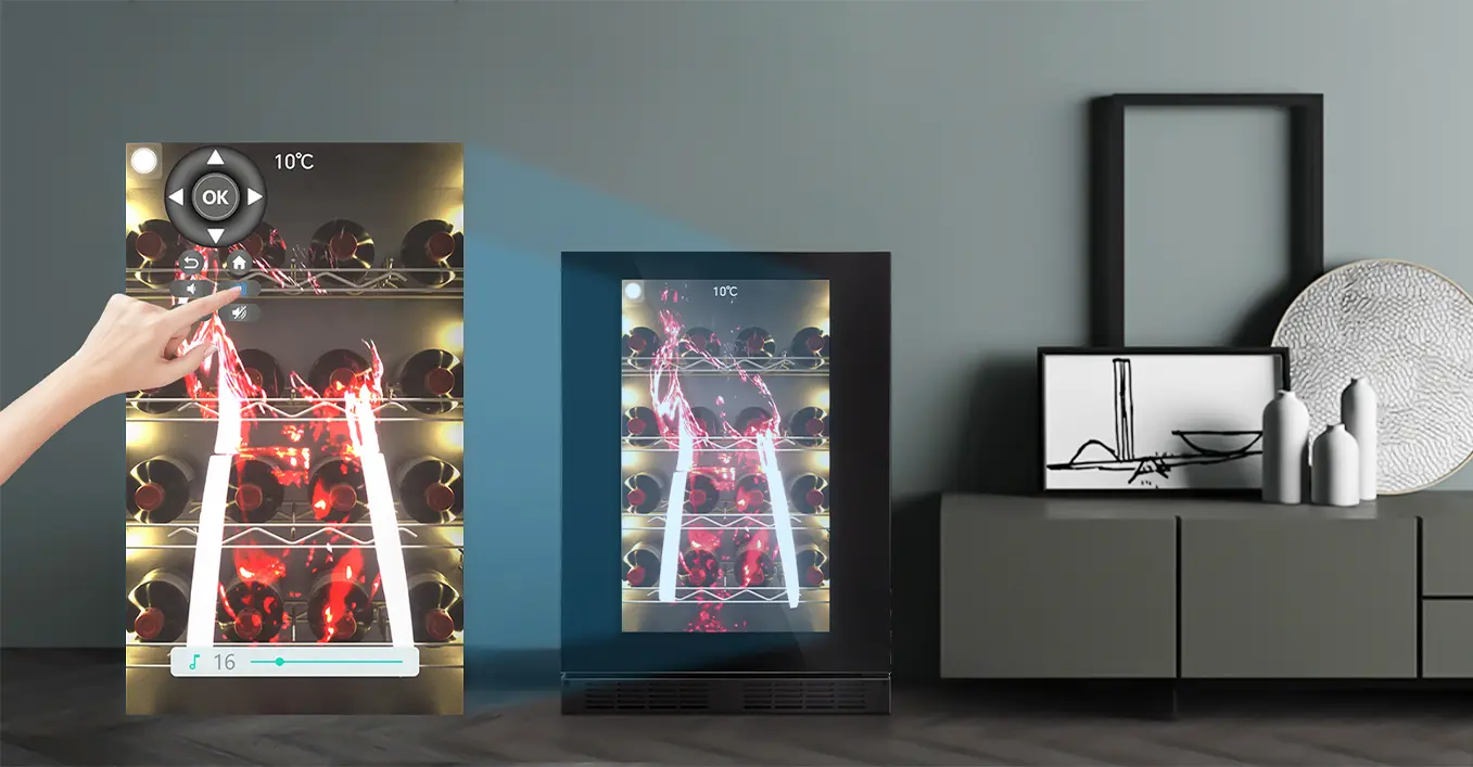 Wine Cabinet Digital Signage Wine Cabinet Digital Signage