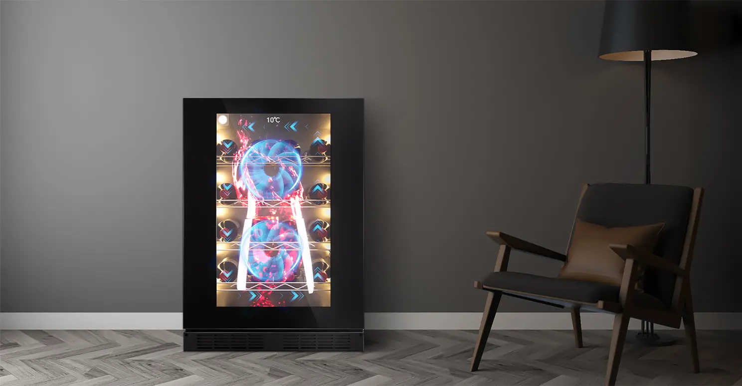 Wine Cabinet Digital Signage Wine Cabinet Digital Signage